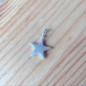15x14mm Sterling Silver Star Charm .925
